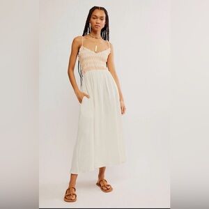 NWOT: Free People Sweet Nothings MIDI Dress Size M